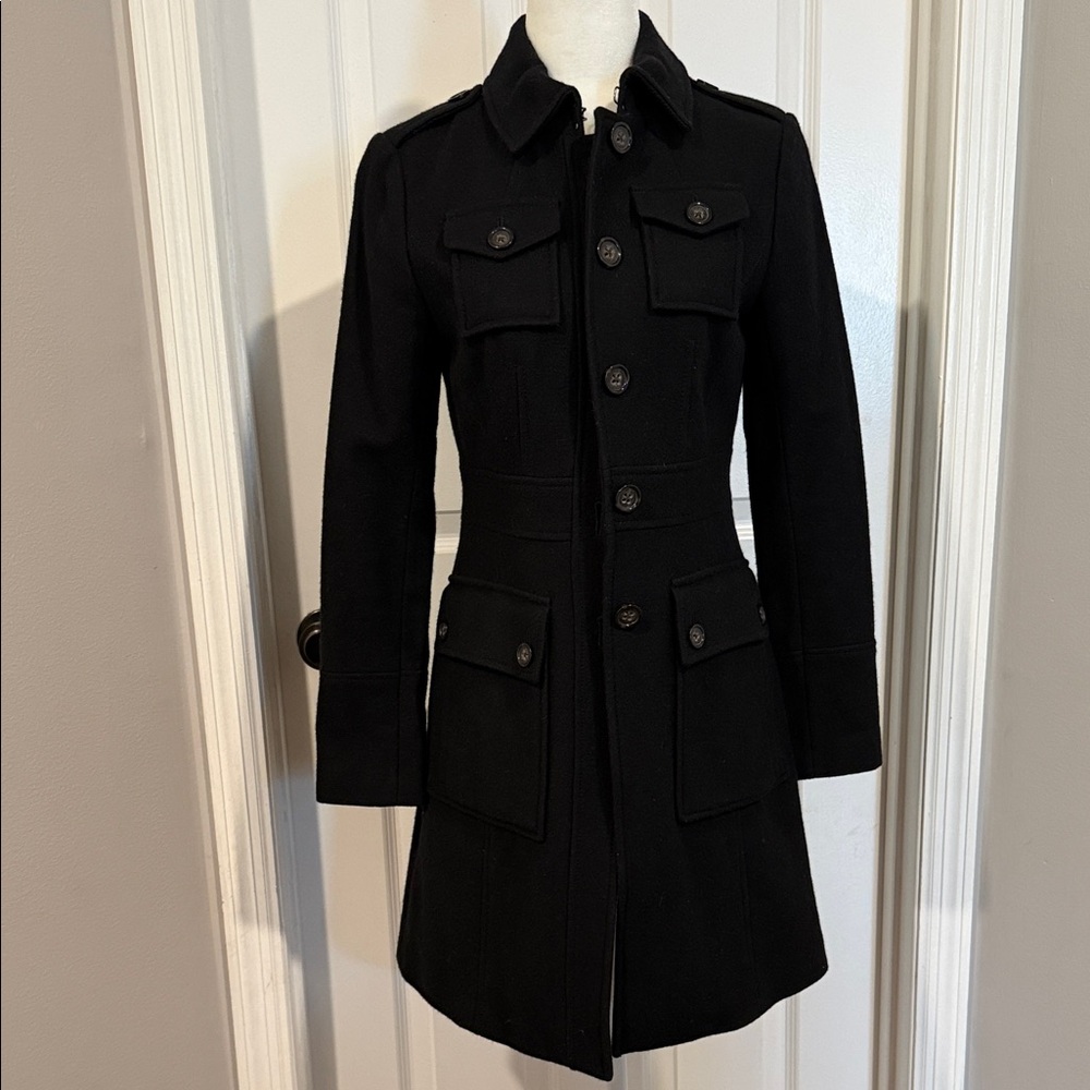 Banana Republic Black Pea Coat